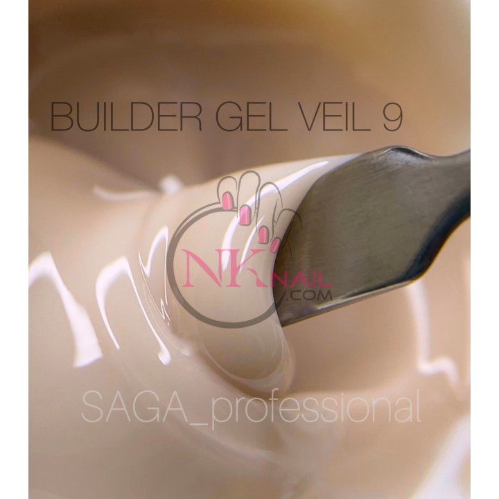 Гель Saga Builder Gel Veil №009, 15 мл